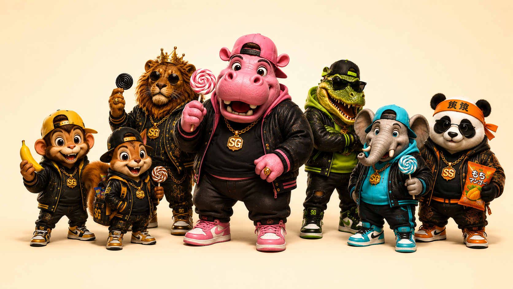 Die komplette Sweet Gangster Crew
